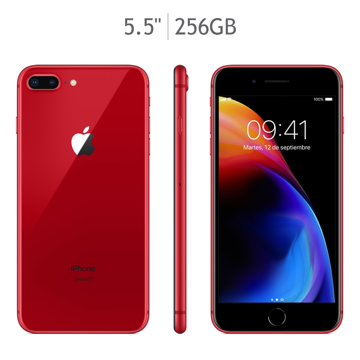 Apple Iphone 8 Plus 256gb Rojo Telcel Costco México