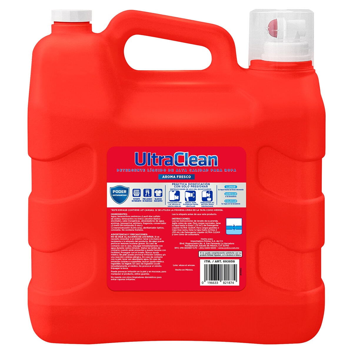 Kirkland Signature Detergente Líquido 9.5 l Kirkland Signature Detergente Líquido 9.5 l