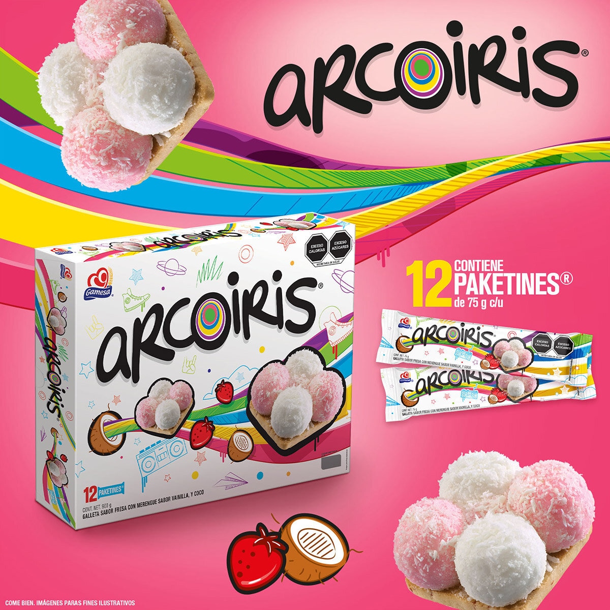 Gamesa Galletas Arcoiris 12/900 g Gamesa Galletas Arcoiris 12/900 g