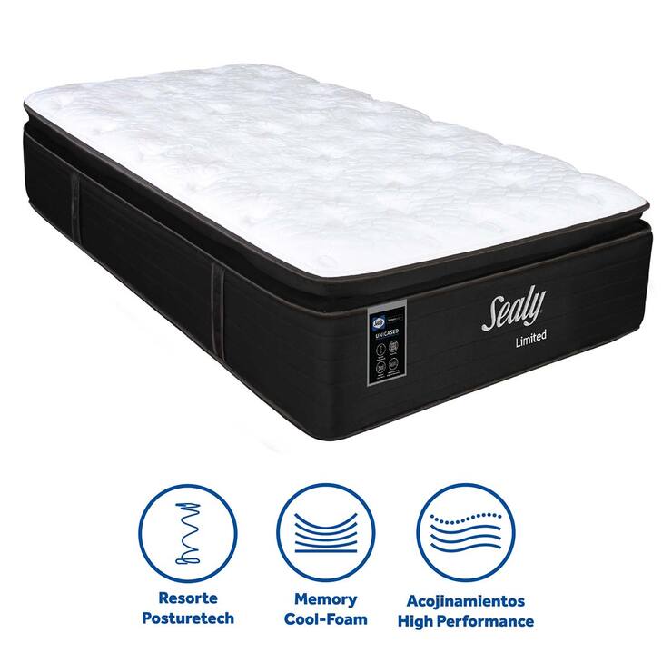 Sealy, Limited, Colchón y Box Individual Sealy, Limited, Colchón y Box Individual