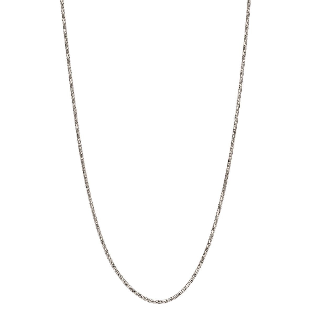 Collar, Oro Blanco de 14K, 55.88cm