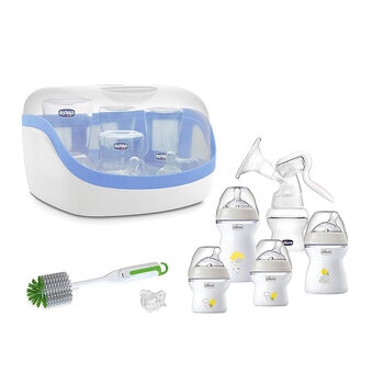 Chicco Set Inicio De Lactancia Con 4 Biberones y 1 Extractor de Leche Chicco Set Inicio De Lactancia Con 4 Biberones y 1 Extractor de Leche