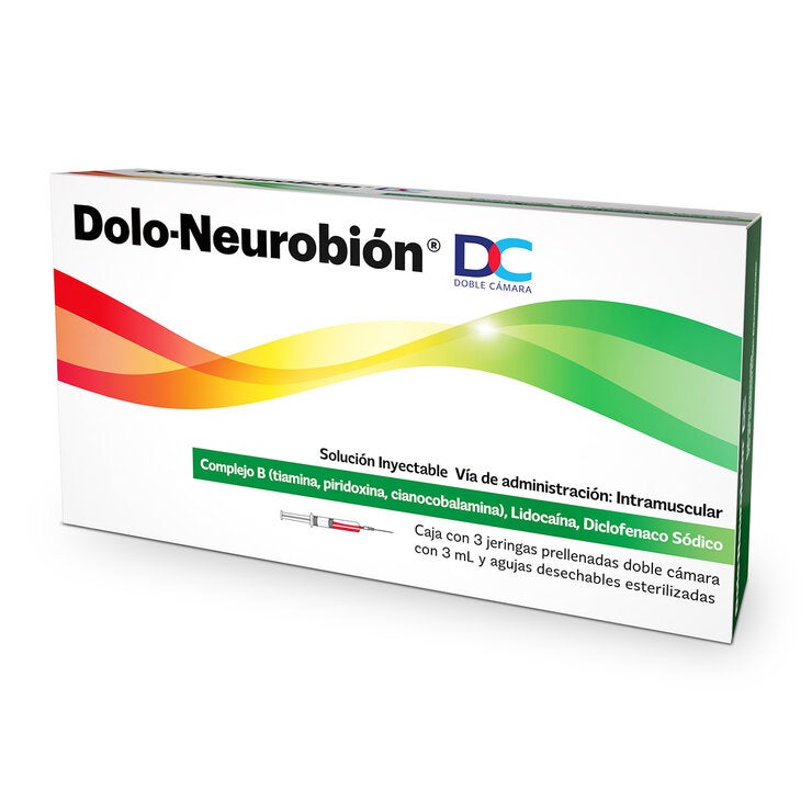 Dolo-Neurobión DC Solución Inyectable con 3 Jeringas Prellenadas de 3 ml Dolo-Neurobión DC Solución Inyectable con 3 Jeringas Prellenadas de 3 ml