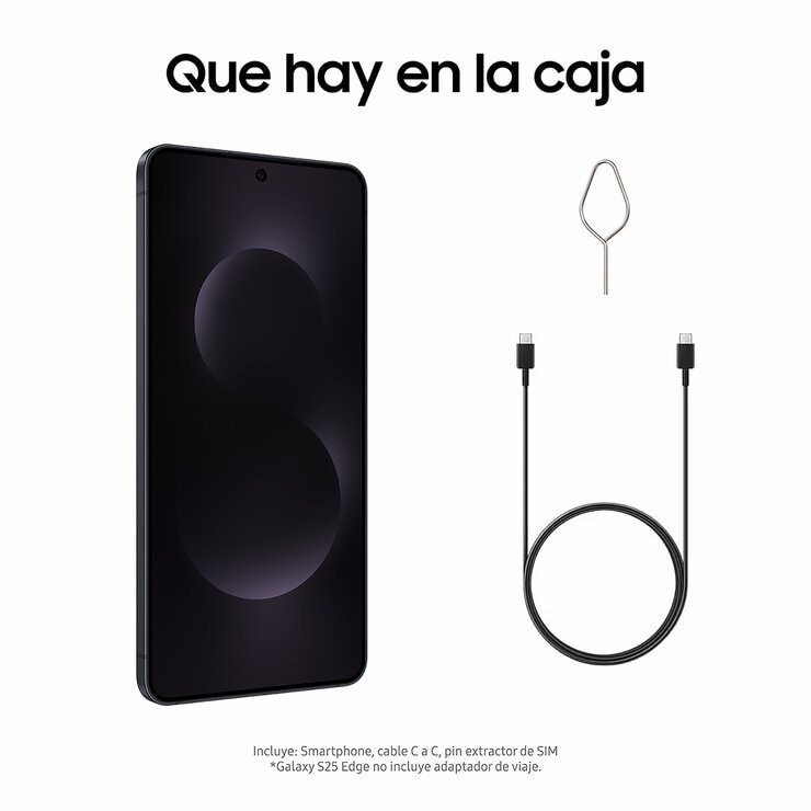 Samsung Galaxy S25 Edge 256GB Negro Titanio Samsung Galaxy S25 Edge 256GB Negro Titanio