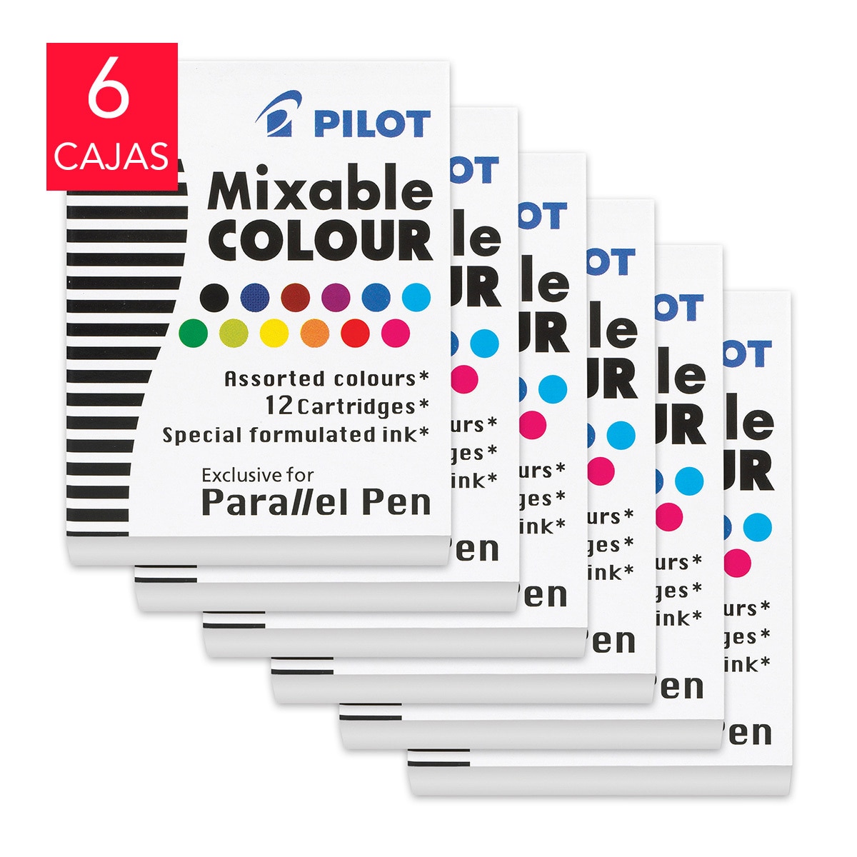 Pilot cartuchos de tinta para parallel pen 6 Cajas Pilot cartuchos de tinta para parallel pen 6 Cajas