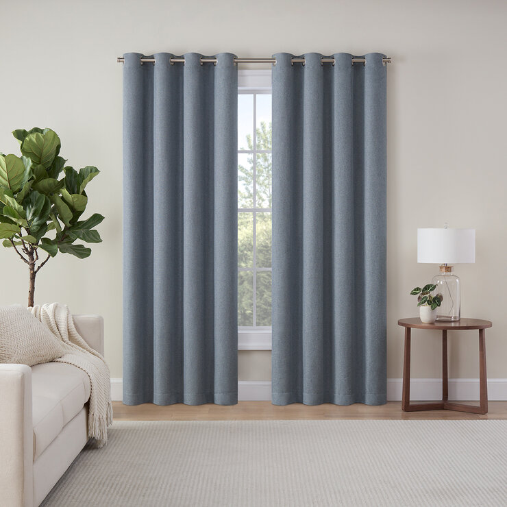 Eclipse Absolute Zero Cortinas con Bloqueo Total de Luz con Cierre Magnético 1.32 m x 2.13 m