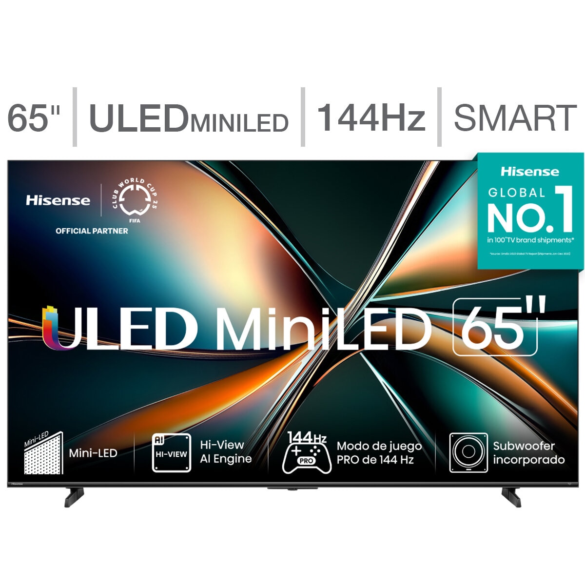 Hisense Pantalla 65" Miniled 4K Fire TV Hisense Pantalla 65" Miniled 4K Fire TV