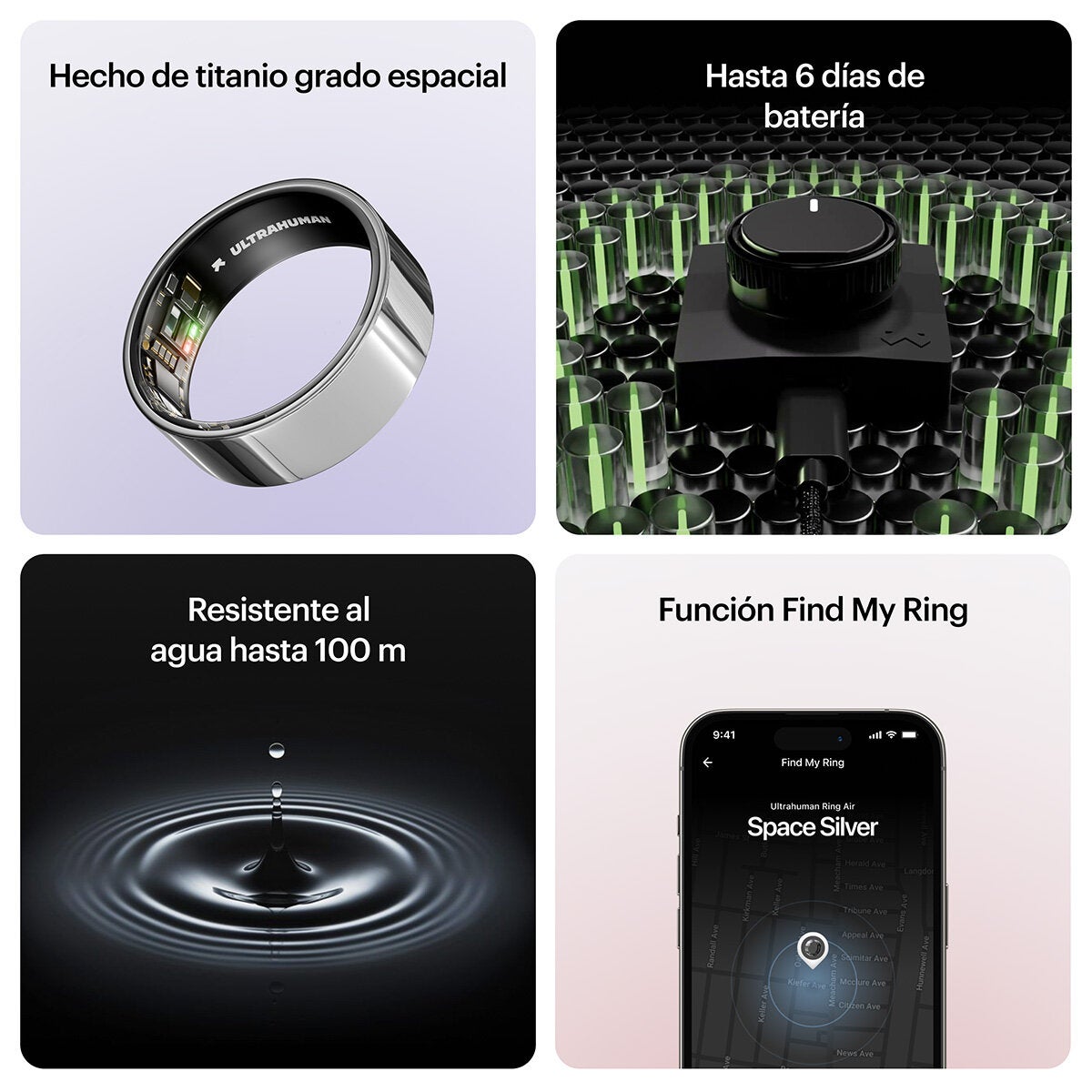 Ultrahuman Ring Air Plata Espacial Ultrahuman Ring Air Plata Espacial
