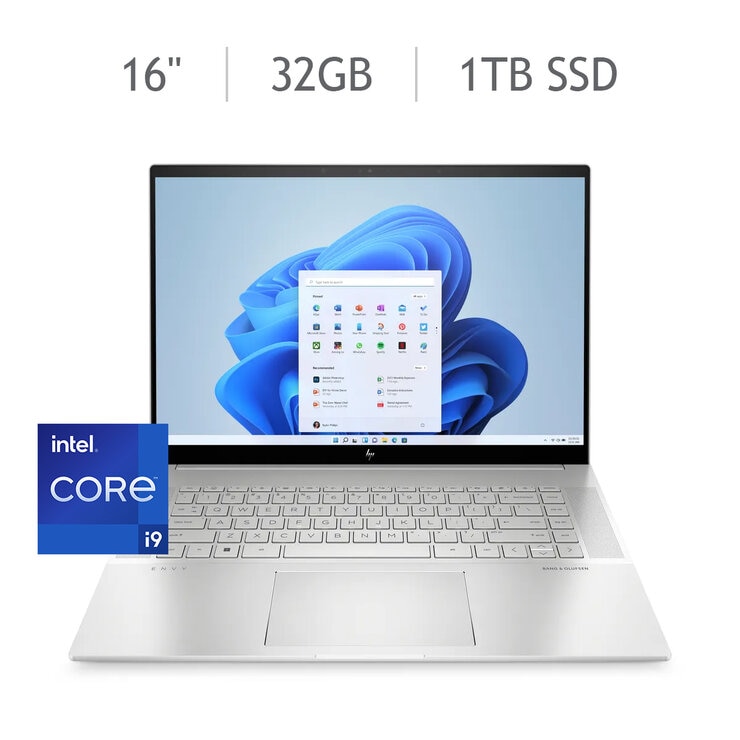 HP Envy 16-h1003la Laptop 16" 2.8K OLED Intel Core i9 32GB 1TB SSD + Mochila