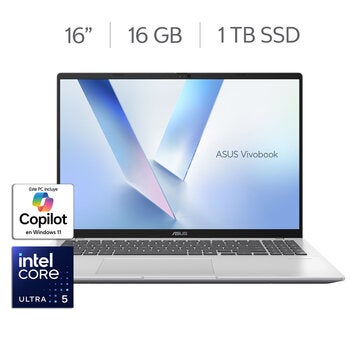 ASUS Vivobook 16 Laptop 16" WUXGA Intel Core Ultra 5 225H 16GB 1TB SSD ASUS Vivobook 16 Laptop 16" WUXGA Intel Core Ultra 5 225H 16GB 1TB SSD