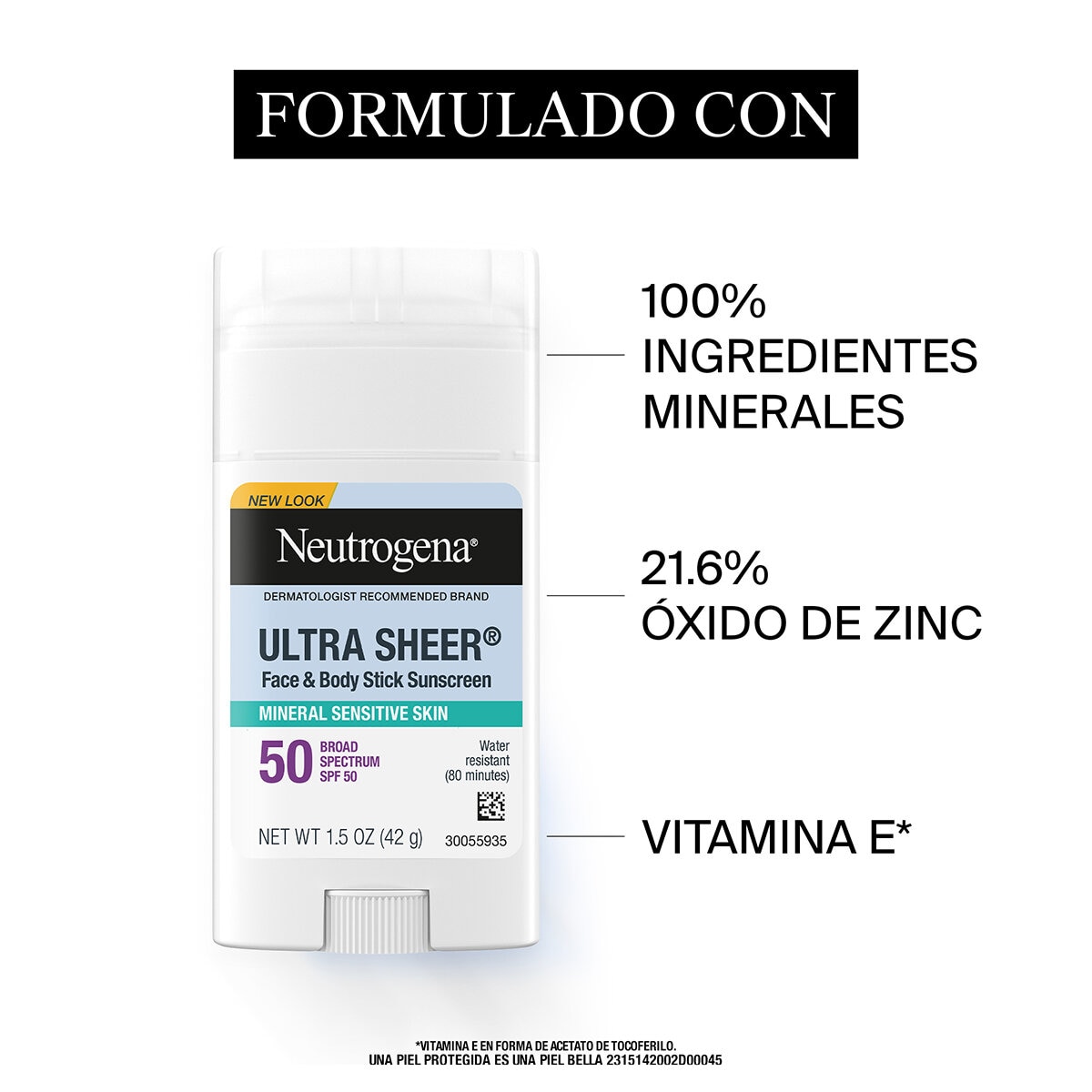 Neutrogena Protector Solar en Barra 2 pzas de 42 g Neutrogena Protector Solar en Barra 2 pzas de 42 g