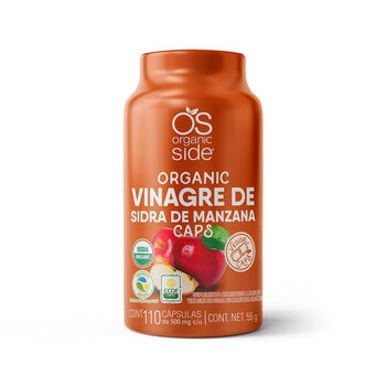 Organic Side Vinagre de Manzana 110 Cápsulas