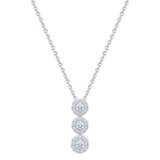 Dije de Diamantes 0.50ctw, Oro Blanco de 14K