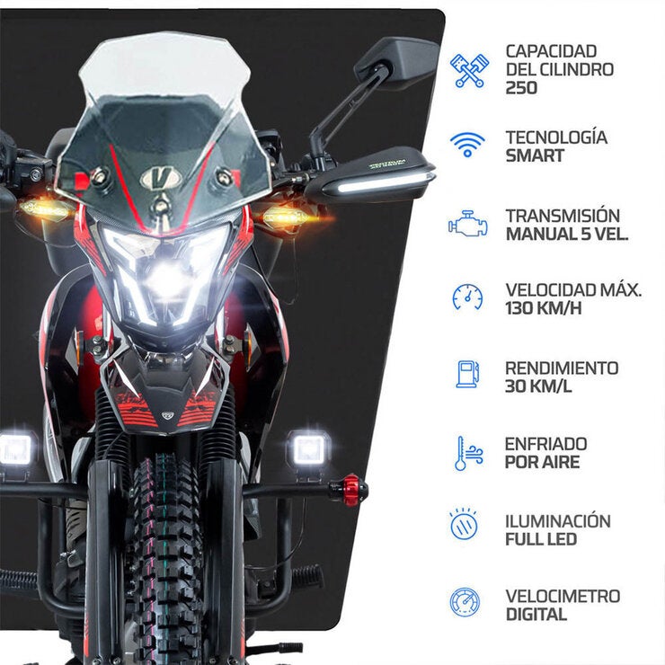Vento Motocicleta Crossmax 250cc Rojo Vento Motocicleta Crossmax 250cc Rojo