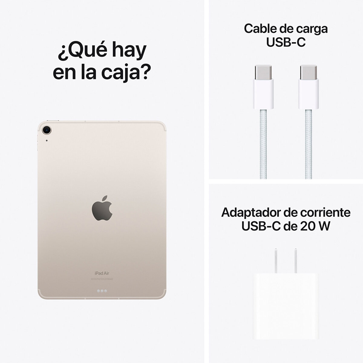 Apple iPad Air 11" Wi-Fi + Cellular 256GB Blanco Estelar