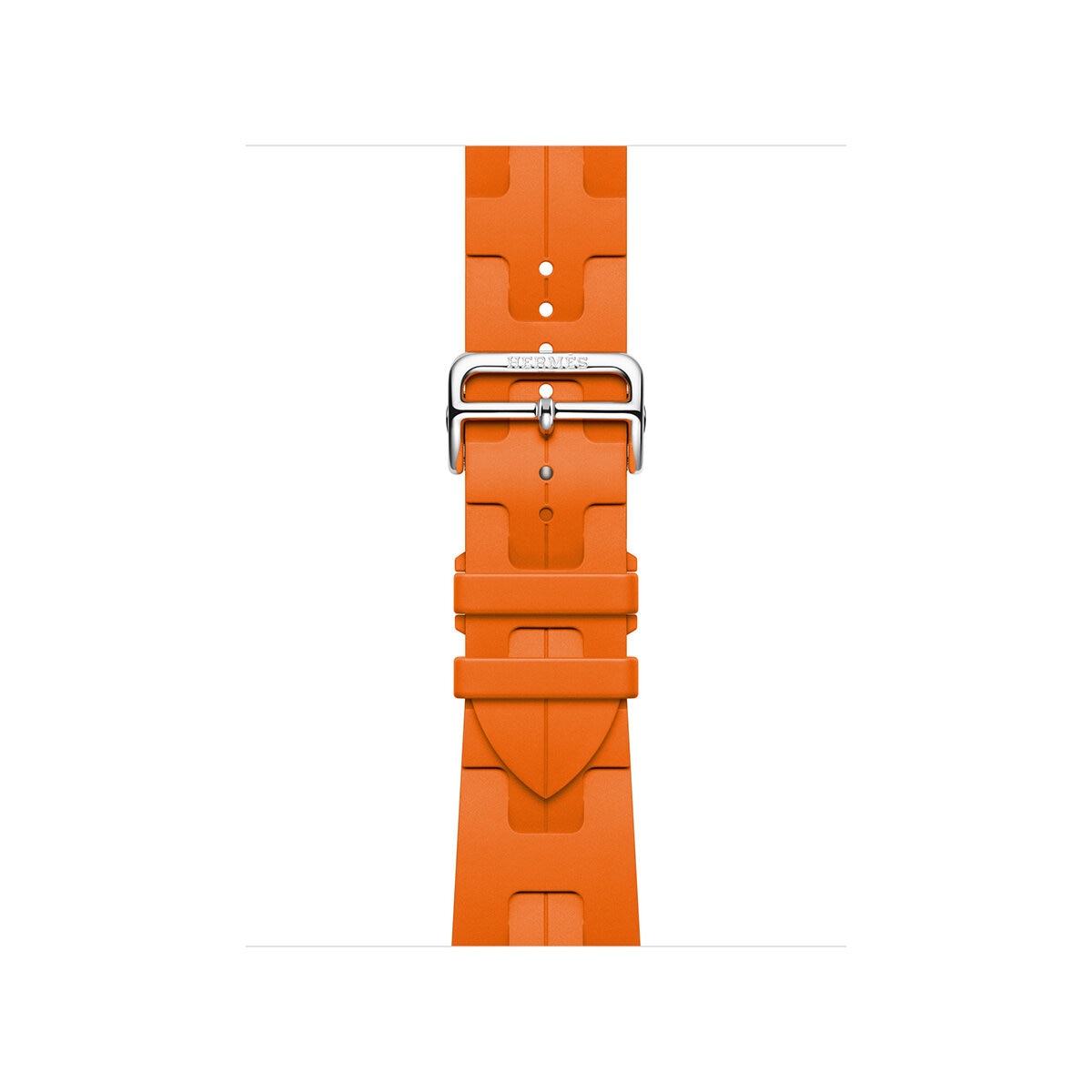 Apple Watch S10 Hermés (GPS + Cellular) Caja de titanio plata 46mm con Correa Kilim Simple Tour Naranja