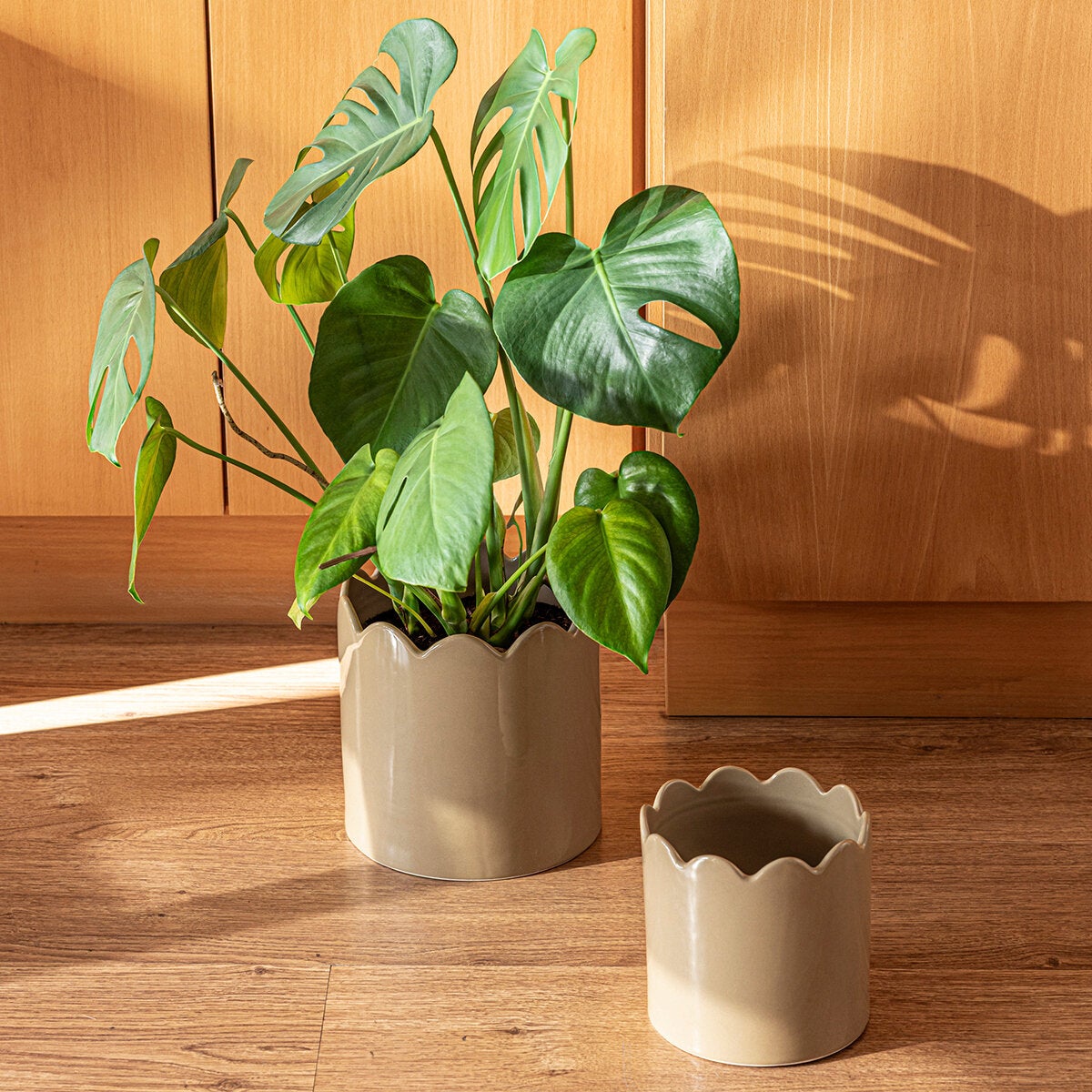 Over & Back, Inspiration Set de 2 Macetas Beige Over & Back, Inspiration Set de 2 Macetas Beige