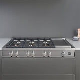 Bertazzoni Parrilla de Gas 48" 6 Quemadores y Plancha