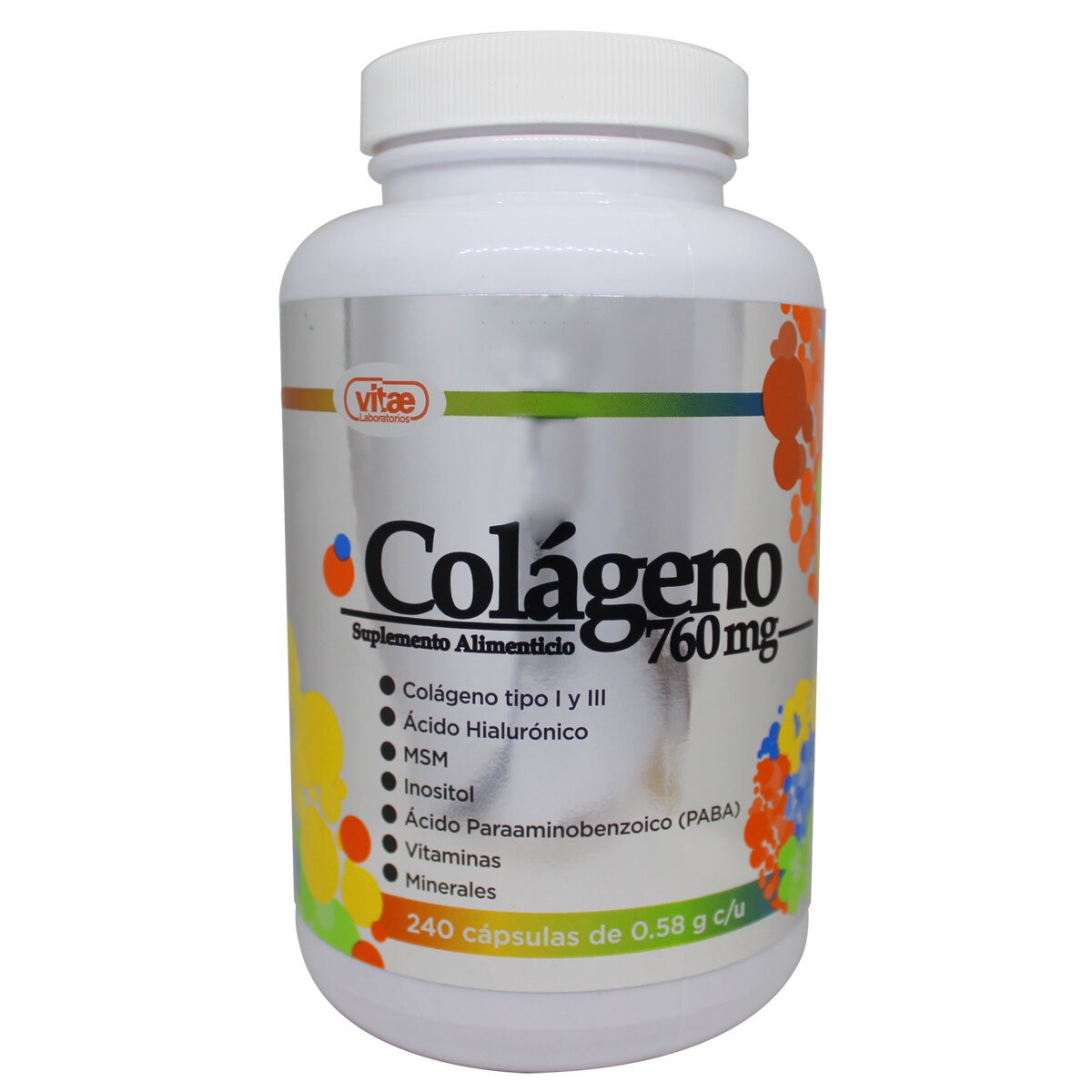 Colágeno 760mg 240 cápsulas