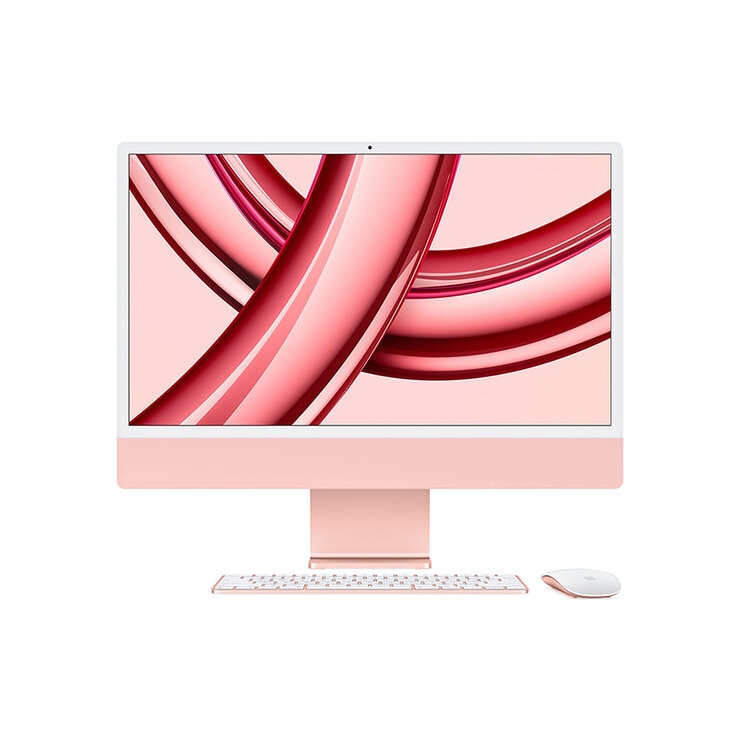 Apple iMac 24" 256GB 4.5K Chip M3 Rosa CPU de 8 núcleos GPU de 10 núcleos 
