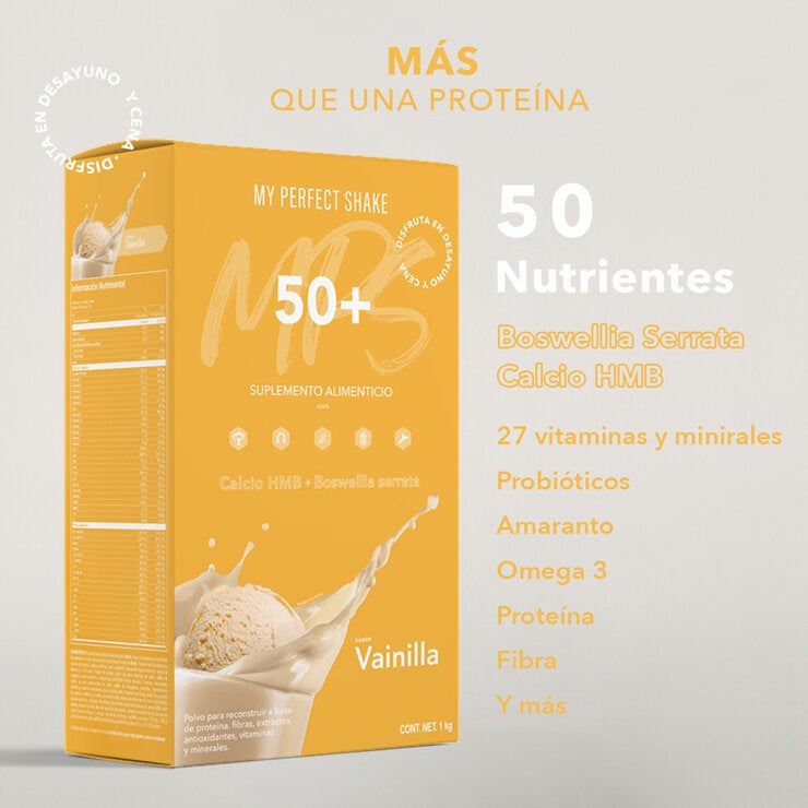 My Perfect Shake 50+ Bebida en Polvo Sabor Vainilla Chips 2kg My Perfect Shake 50+ Bebida en Polvo Sabor Vainilla Chips 2kg