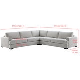 Aiden & Ivy, Seccional de Tela de 3 Piezas Aiden & Ivy, Seccional de Tela de 3 Piezas