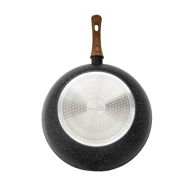 Westinghouse, Wok de 30 cm, Marmol Negro con Mango de Madera Westinghouse, Wok de 30 cm, Marmol Negro con Mango de Madera