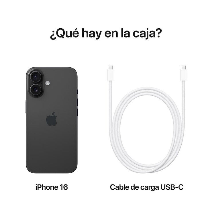 Apple iPhone 16 128GB Negro Apple iPhone 16 128GB Negro