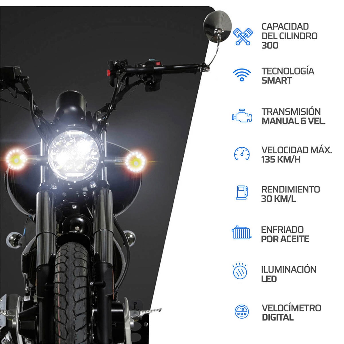 Vento Motocicleta Thunderstar 300cc Negro Vento Motocicleta Thunderstar 300cc Negro