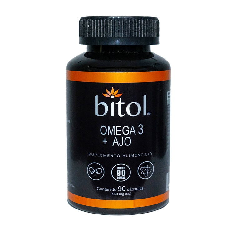 Bitol Omega 3 y Ajo Frasco con 90 capsulas Bitol Omega 3 y Ajo Frasco con 90 capsulas