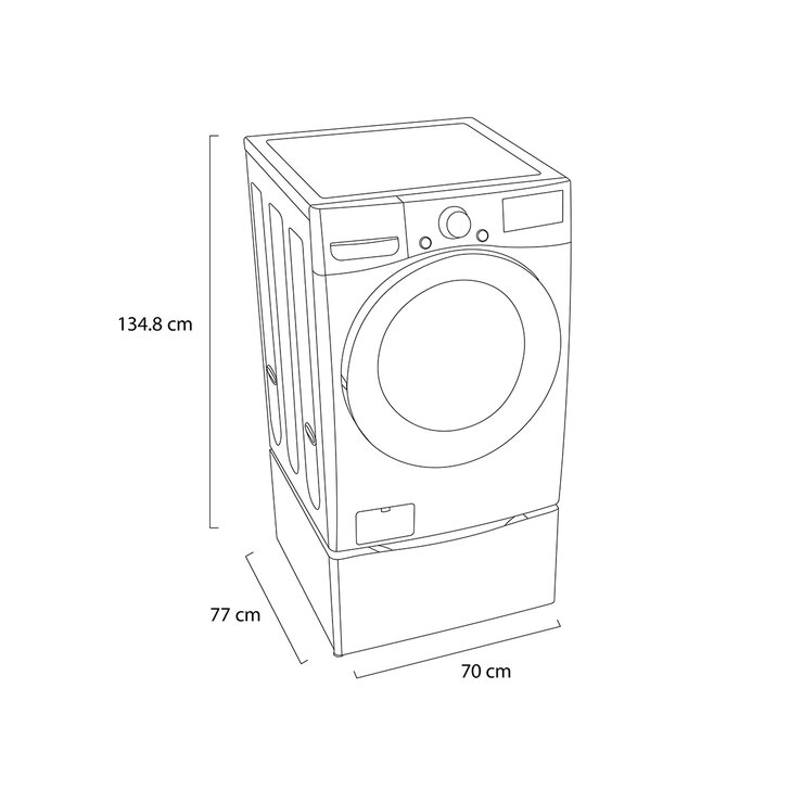LG Lavasecadora Eléctrica 22Kg/13Kg con Pedestal LG Lavasecadora Eléctrica 22Kg/13Kg con Pedestal