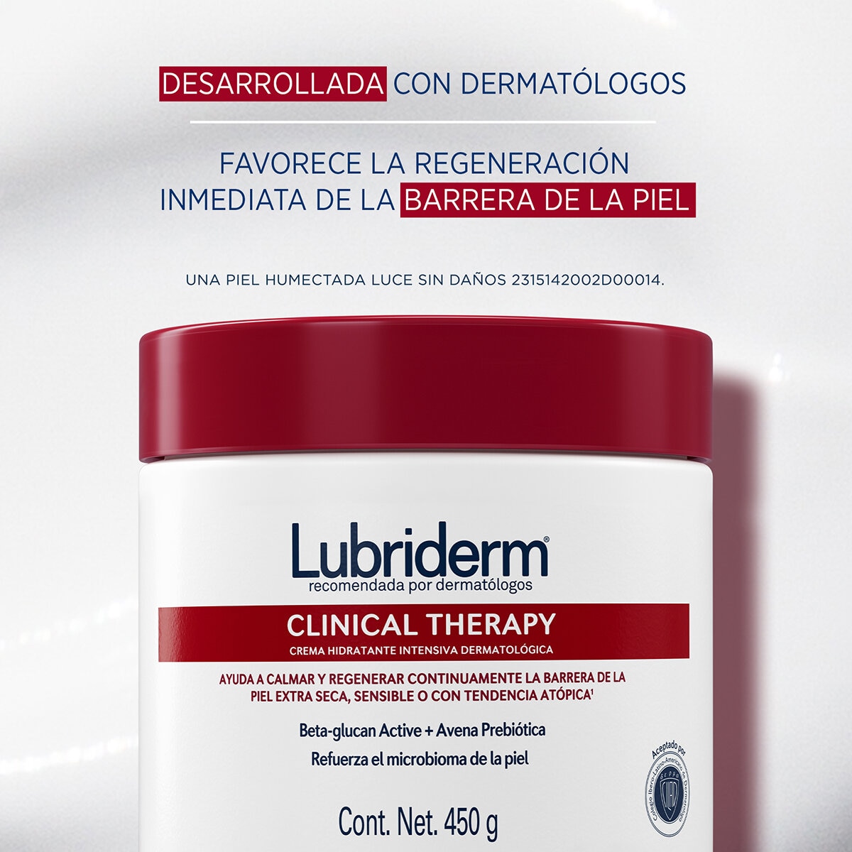 Lubriderm Clinical Therapy 2 Tarros de 450 g