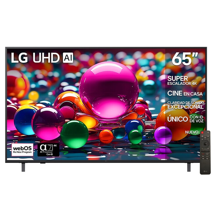 LG Pantalla 65" UHD 4K Smart TV + Barra de Sonido LG Pantalla 65" UHD 4K Smart TV + Barra de Sonido