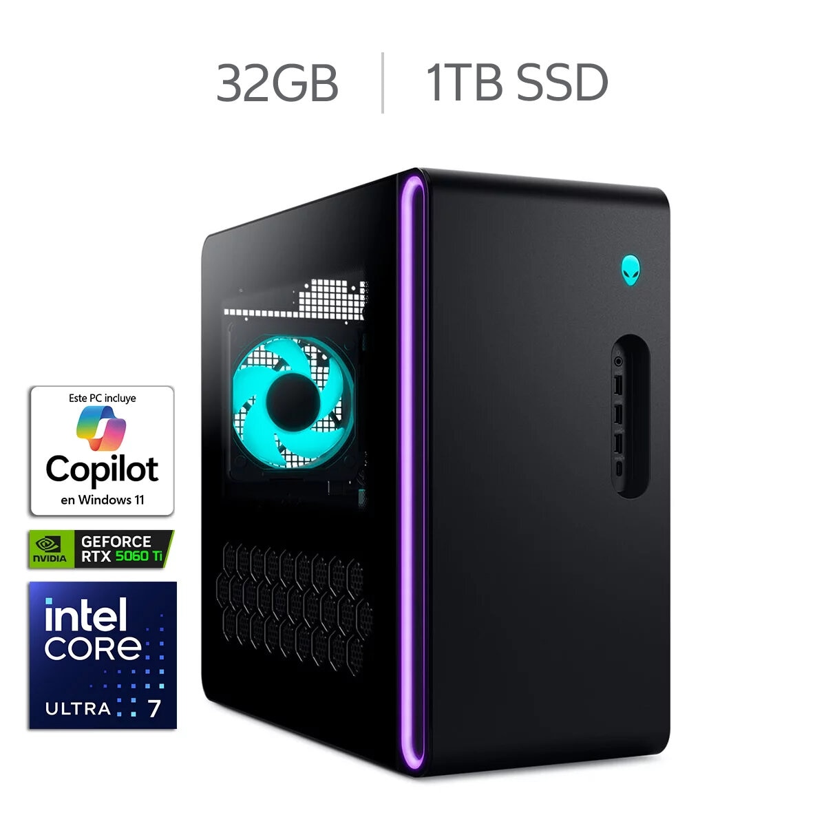 DELL Alienware Aurora Gaming ACT 1250 Desktop Tower Intel Core Ultra 7 32GB 1TB SSD DELL Alienware Aurora Gaming ACT 1250 Desktop Tower Intel Core Ultra 7 32GB 1TB SSD