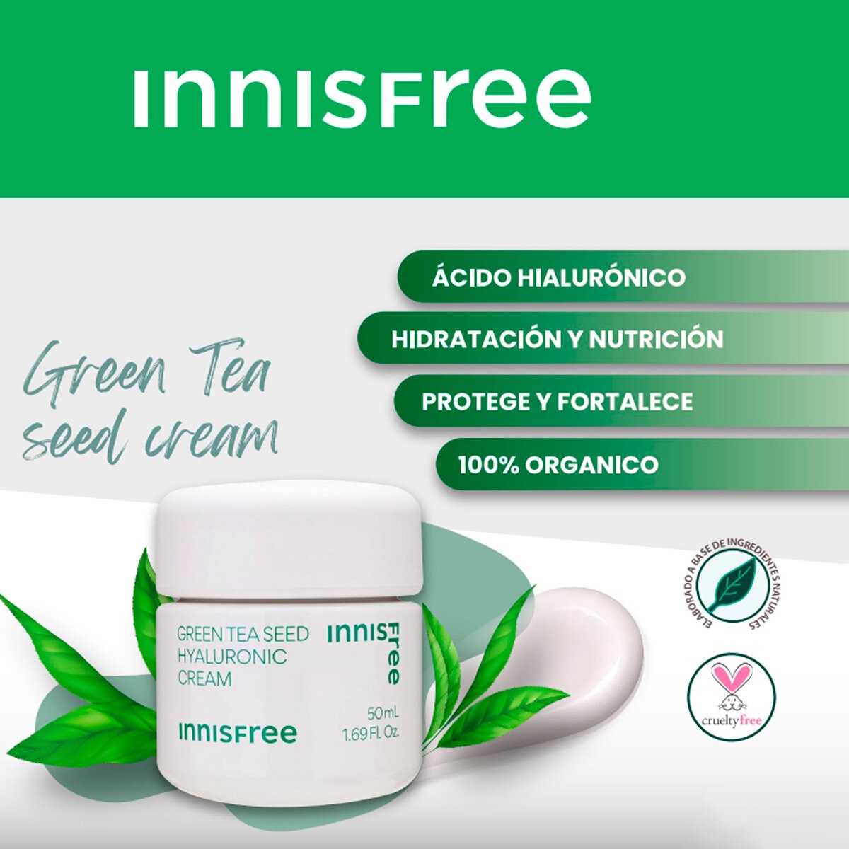 Innisfree Green Tea Serum de Ácido Hialurónico