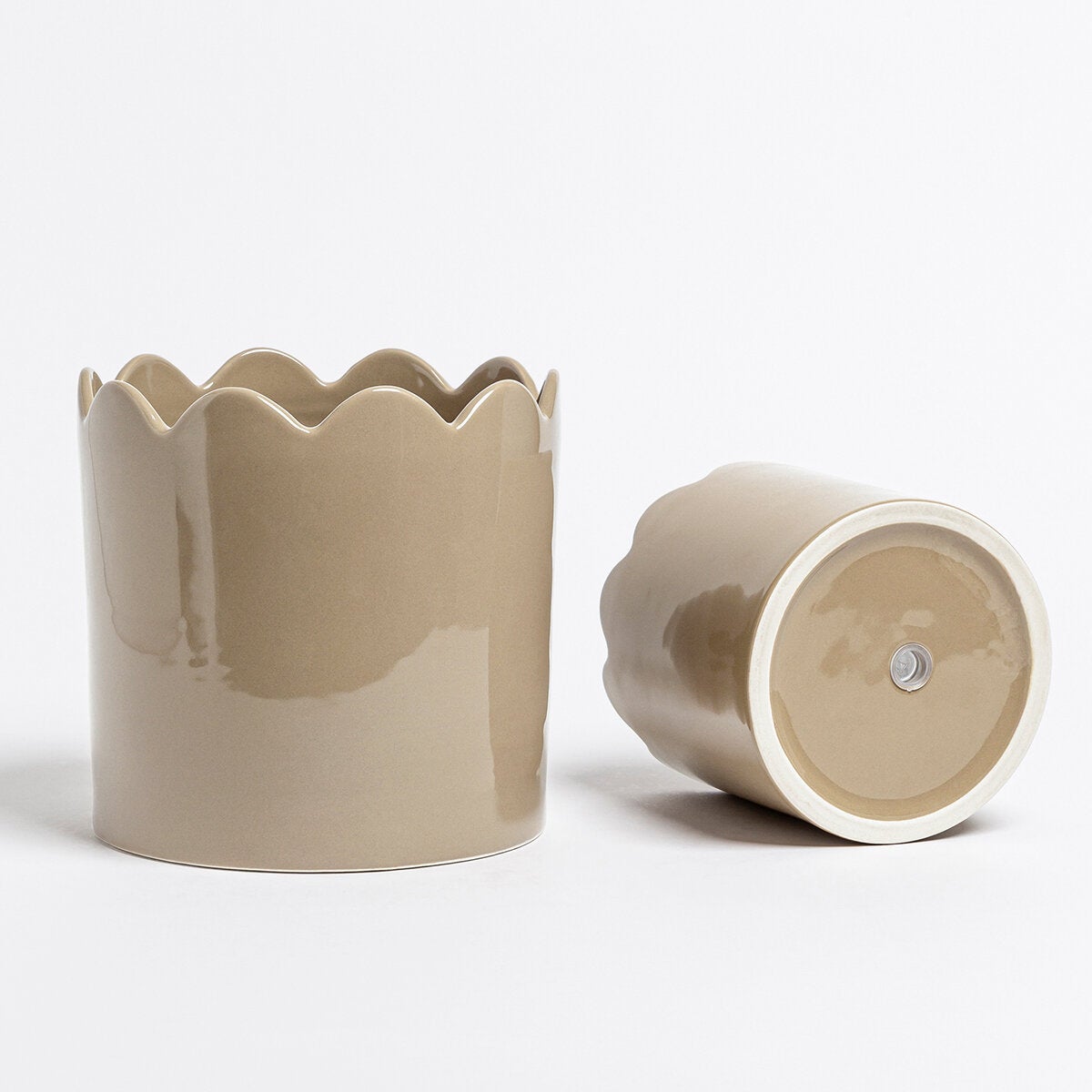 Over & Back, Inspiration Set de 2 Macetas Beige Over & Back, Inspiration Set de 2 Macetas Beige