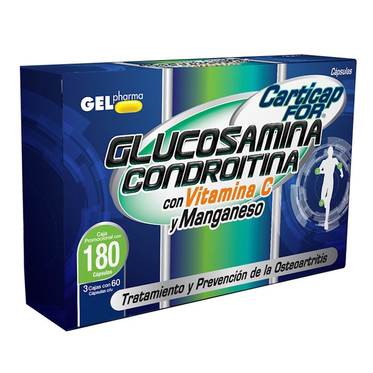 Carticap Glucosamina y condroitina 180 cápsulas Carticap Glucosamina y condroitina 180 cápsulas