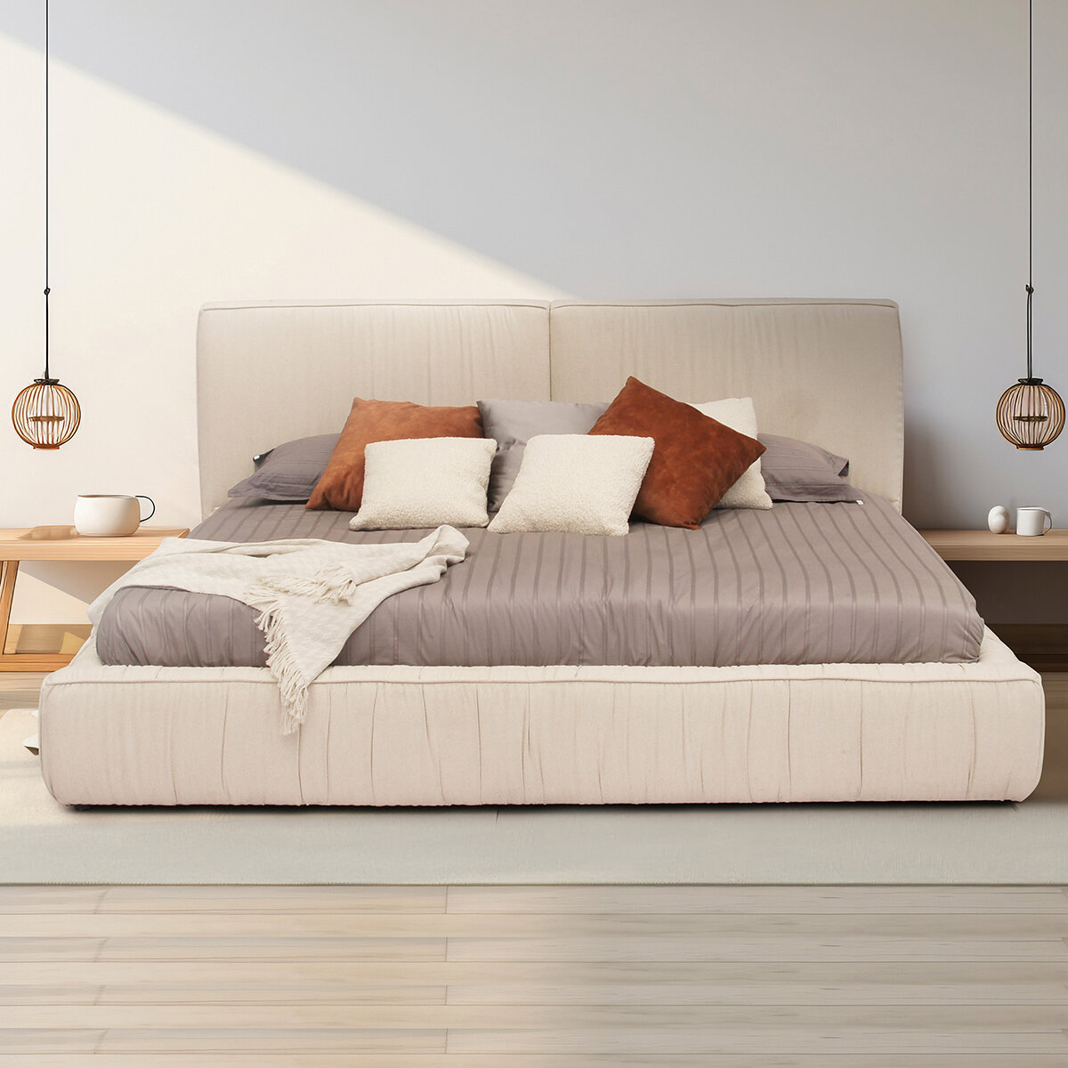 Skanor Muebles, Fontana, Cama King Tapizada Skanor Muebles, Fontana, Cama King Tapizada