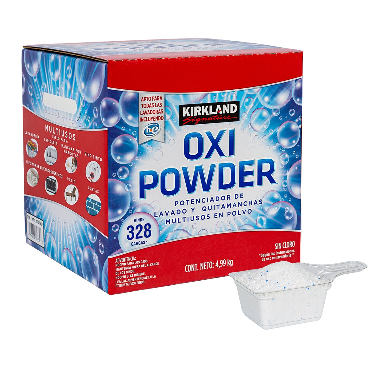 Kirkland Signature Oxi Powder Jabón Multiusos en Polvo 4.9 Kg Kirkland Signature Oxi Powder Jabón Multiusos en Polvo 4.9 Kg