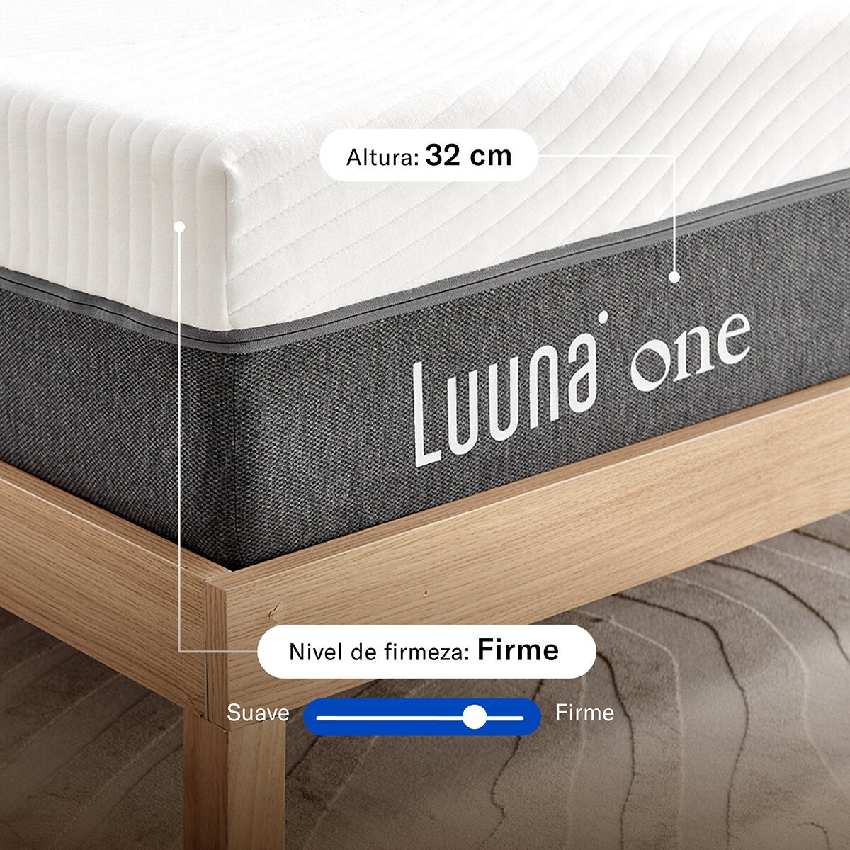 Luuna, Colchón One Memory Foam, Matrimonial Luuna, Colchón One Memory Foam, Matrimonial