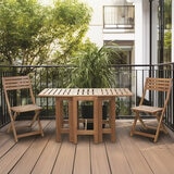 Alltrade, Set Bistro de Madera de Acacia plegable, 3 piezas Alltrade, Set Bistro de Madera de Acacia plegable, 3 piezas