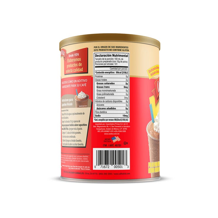 Caffe D´Vita Bebida en polvo Sabor Capuchino Moca 1.31 kg Caffe D´Vita Bebida en polvo Sabor Capuchino Moca 1.31 kg