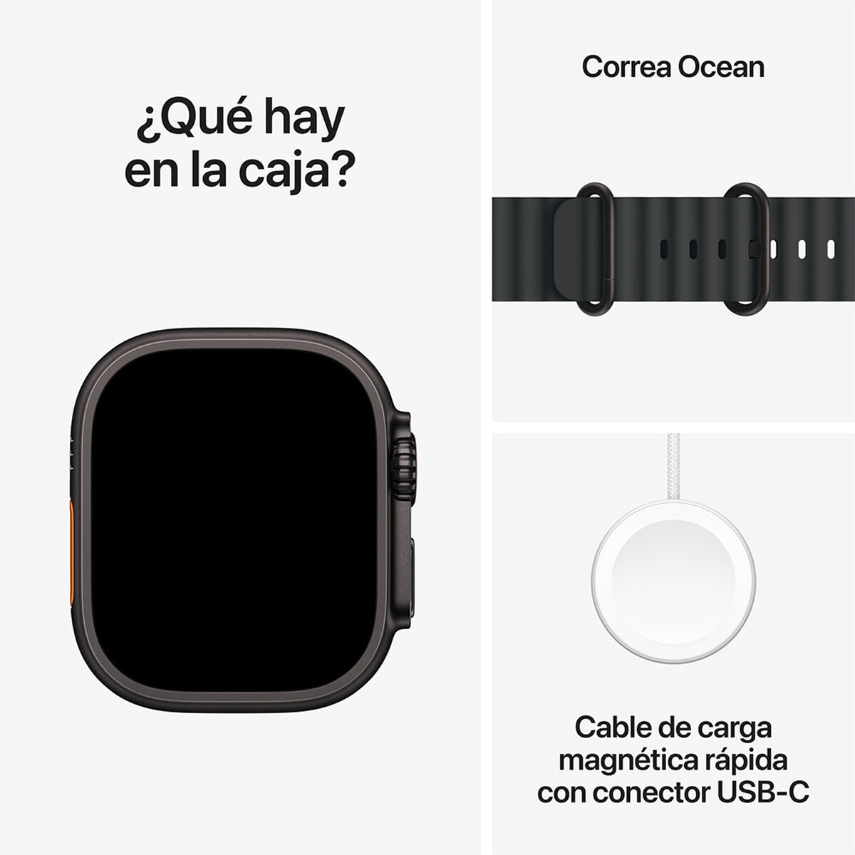 Apple Watch Ultra 3 (GPS + Celular) 49mm Titanio Negro + Correa Ocean Negro - Unitalla Apple Watch Ultra 3 (GPS + Celular) 49mm Titanio Negro + Correa Ocean Negro - Unitalla