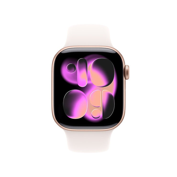 Apple Watch Series 11 (GPS + Celular) 42mm Aluminio Oro Rosa + Correa Deportiva Rubor Claro - Talla S/M Apple Watch Series 11 (GPS + Celular) 42mm Aluminio Oro Rosa + Correa Deportiva Rubor Claro - Talla S/M