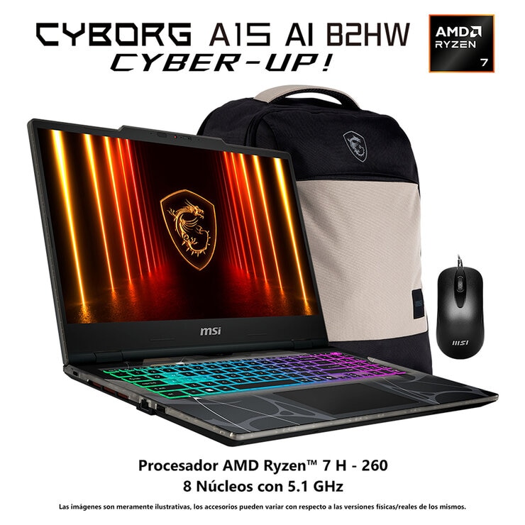MSI Cyborg 15 Laptop Gaming 15.6" FHD AMD Ryzen 7 16GB 1TB SSD MSI Cyborg 15 Laptop Gaming 15.6" FHD AMD Ryzen 7 16GB 1TB SSD