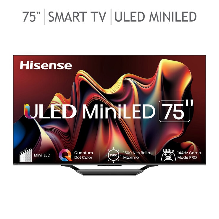 Hisense Pantalla 75" ULED MINILED 4K Google TV