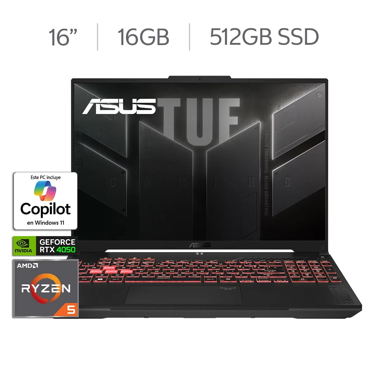 ASUS TUF Gaming A16 Laptop 16" Full HD AMD Ryzen 5 16GB 512GB SSD ASUS TUF Gaming A16 Laptop 16" Full HD AMD Ryzen 5 16GB 512GB SSD
