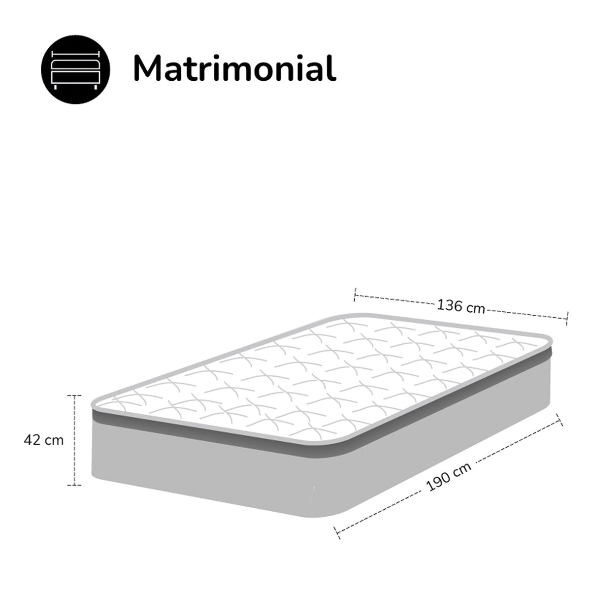 América, Larson, Colchón Matrimonial América, Larson, Colchón Matrimonial