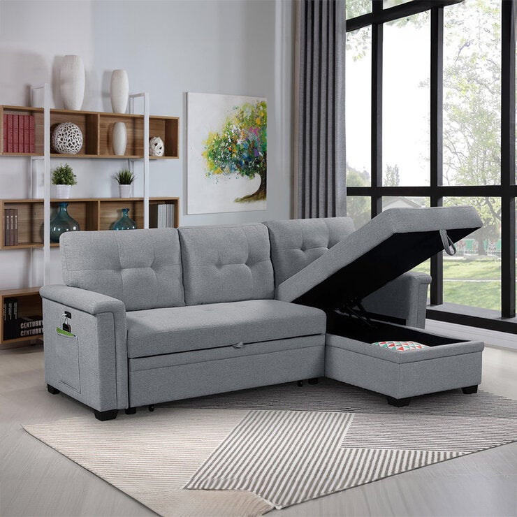 Montbrook Home, Ashlyn, Sofá Cama Seccional con Puerto USB Montbrook Home, Ashlyn, Sofá Cama Seccional con Puerto USB