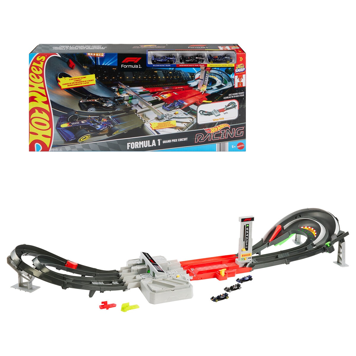 Hot Wheels Racing, Pista Fórmula 1 Grand Prix 1.5M Hot Wheels Racing, Pista Fórmula 1 Grand Prix 1.5M
